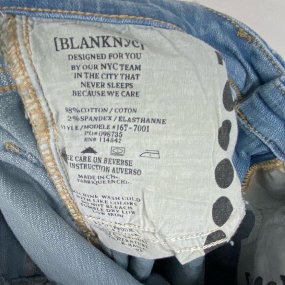 NWT Blank NYC Silent Shout Paint Splash Jeans High Rise Size 26 New W Tags Denim - Picture 7 of 10